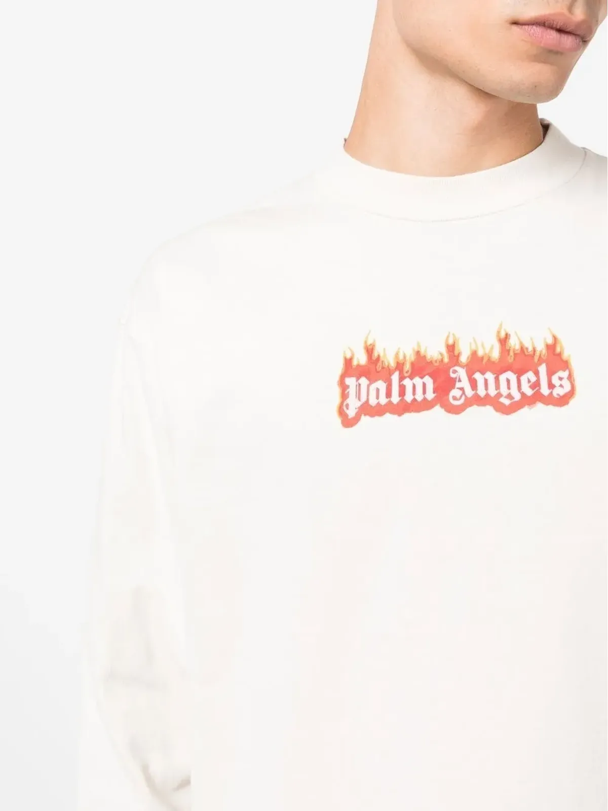 Palm Angels ロゴプリント クルーネック スウェットシャツ - 画像5
