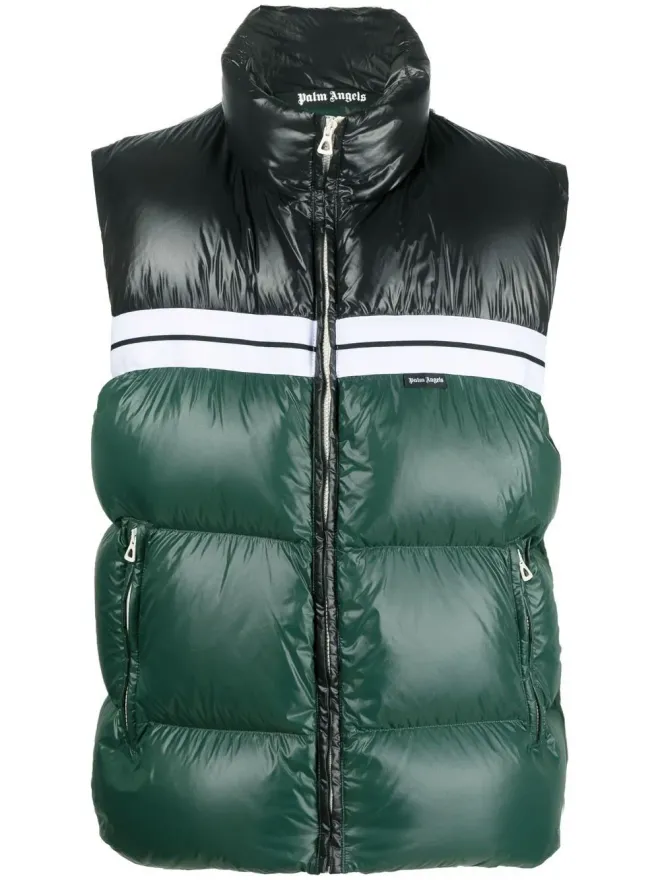 Palm Angels Palm Angels カラーブロック パッド入りジレ（グリーン）の商品画像