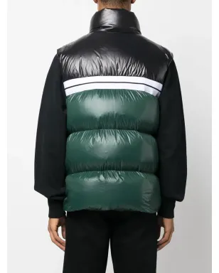 Palm Angels カラーブロック パッド入りジレ（グリーン） - サムネイル4