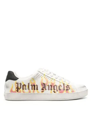 Palm Angels スプレー塗装 ローカットスニーカー（ホワイト） - サムネイル1