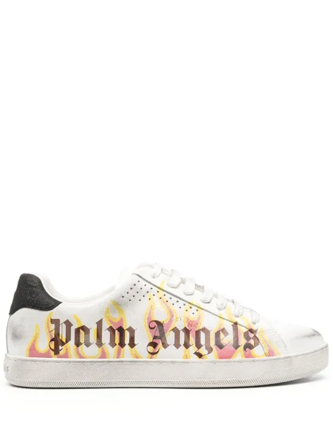 Palm Angels Palm Angels スプレー塗装 ローカットスニーカー（ホワイト）の商品画像