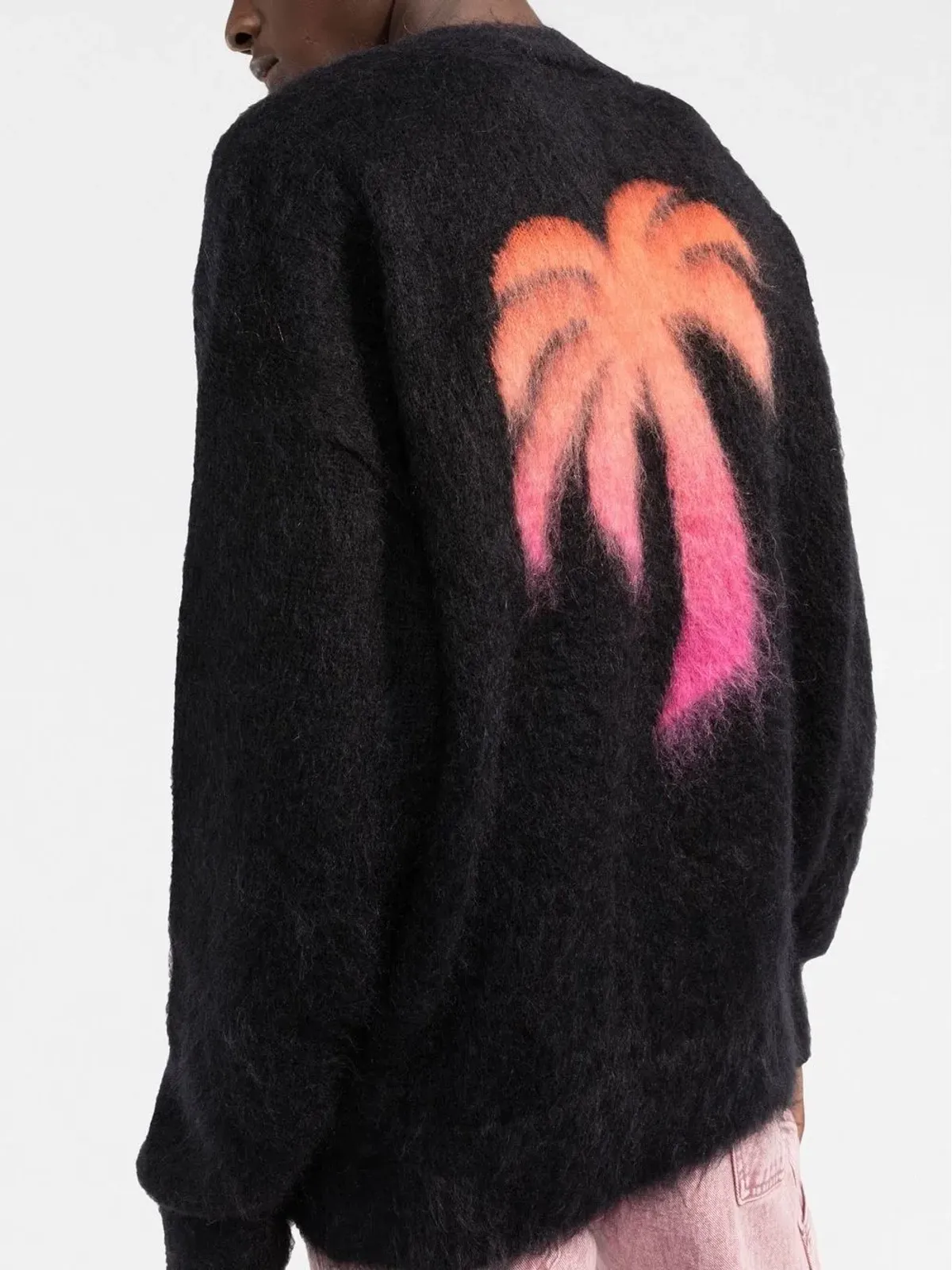 Palm Angels パームモチーフ クルーネック セーター - ブラック - 画像3