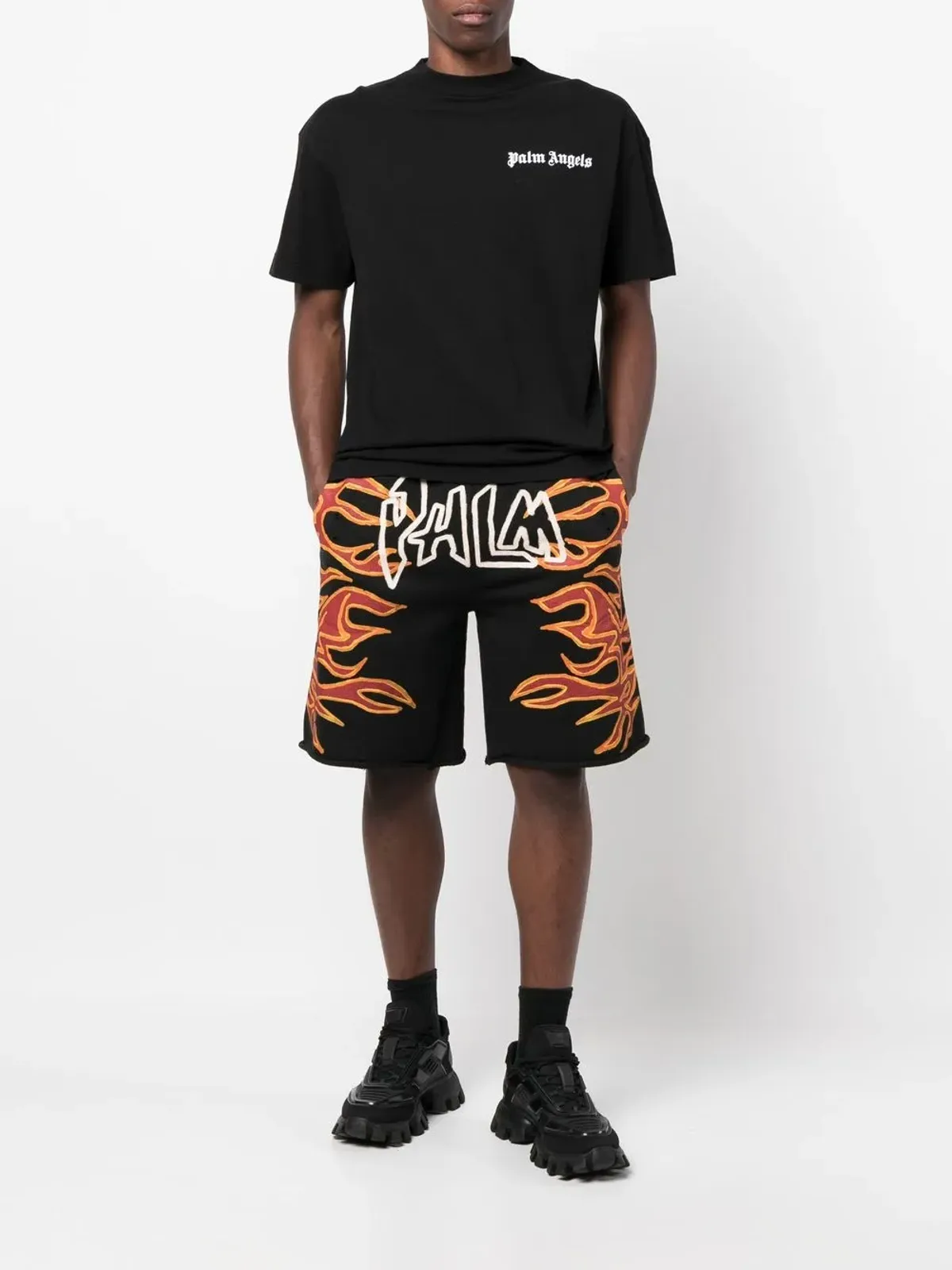 Palm Angels three-pack logo-print T-shirts - Black - 画像2