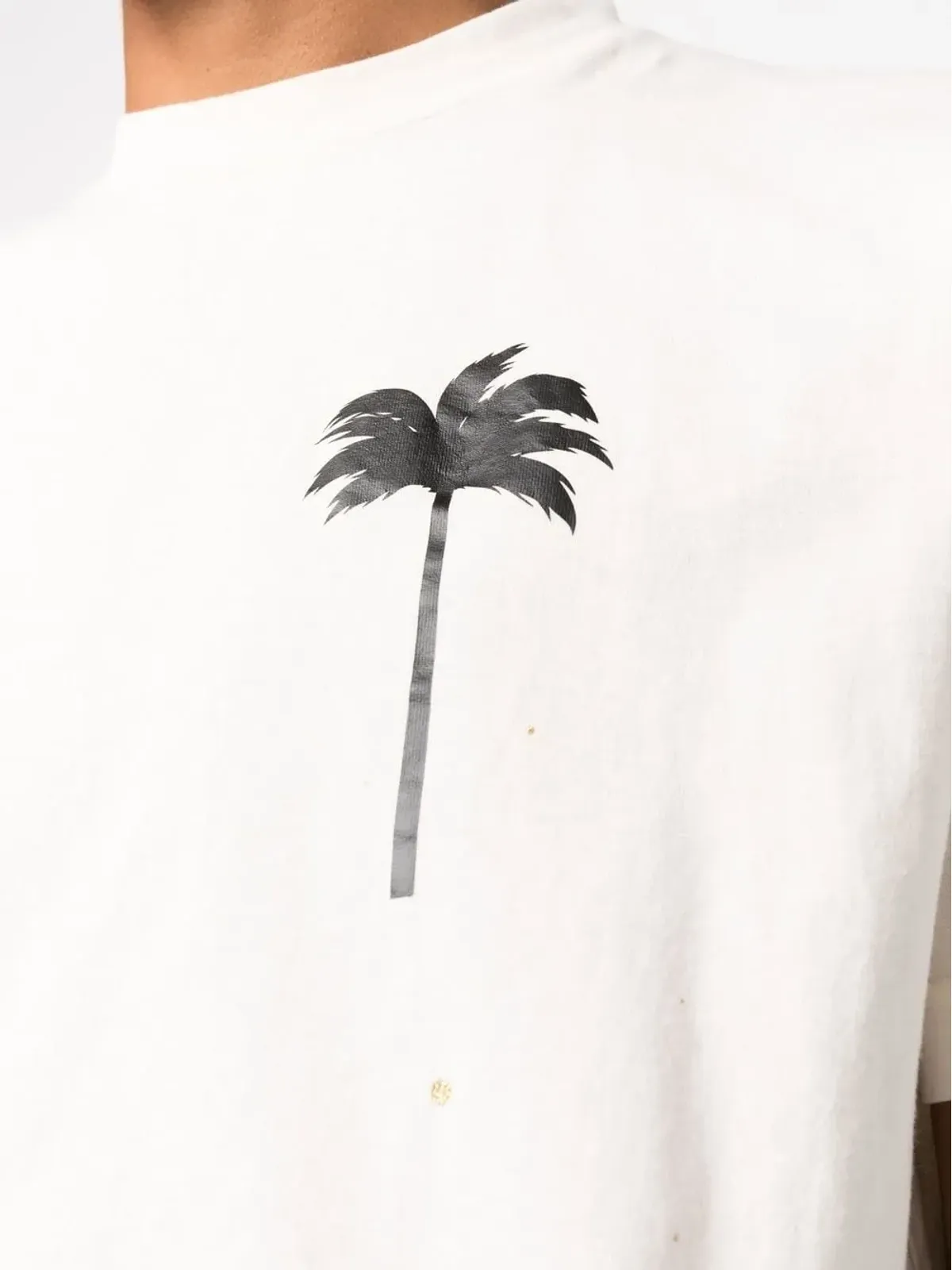 Palm Angels スプラターエフェクト ロゴプリント Tシャツ - 画像5