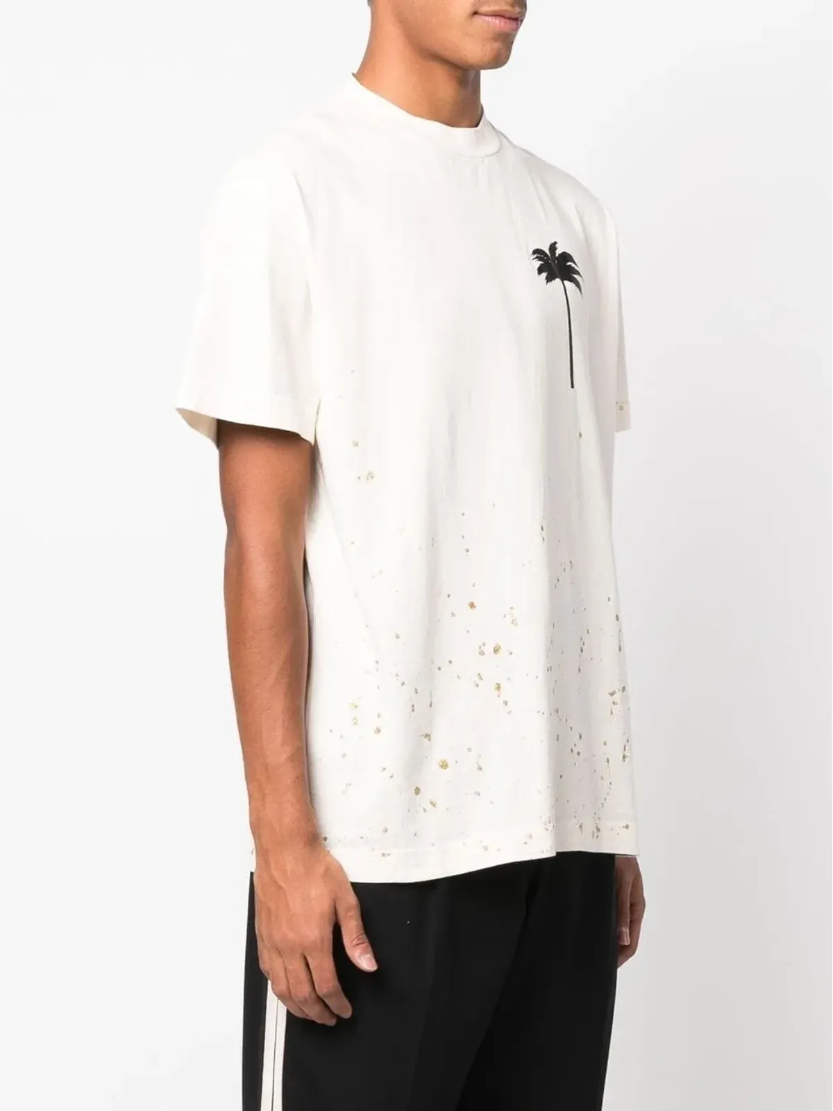 Palm Angels スプラターエフェクト ロゴプリント Tシャツ - 画像3