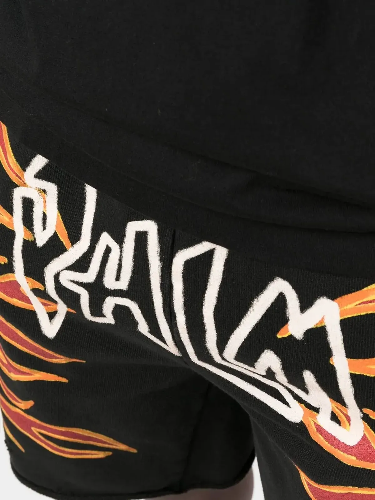 Palm Angels グラフィティフレイムス ロゴプリントショーツ - ブラック - 画像5