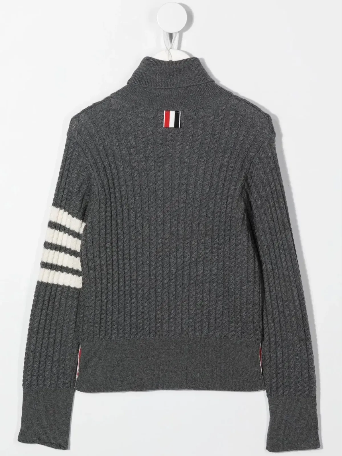 Thom Browne Kids ストライプディテール ロールネックセーター - 画像2
