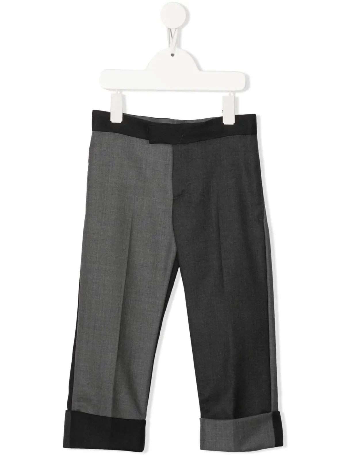 Thom Browne Kids ツートーン テーラードカット チノパンツ - 画像1