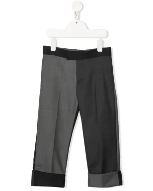 Thom Browne Kids ツートーン テーラードカット チノパンツ - サムネイル1