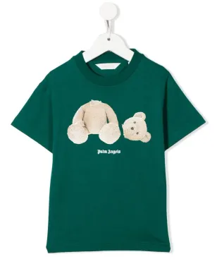 Palm Angels Kids テディベアプリント Tシャツ - サムネイル1