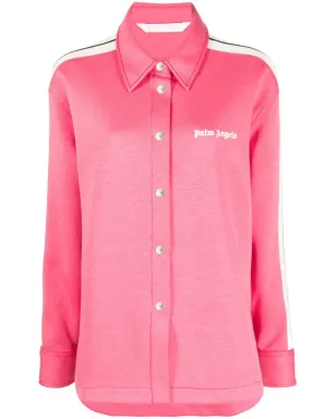 Palm Angels ロゴプリント ストライプシャツ ピンク - サムネイル1