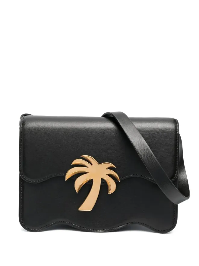 Palm Angels Palm Angels パームモチーフ レザーショルダーバッグの商品画像