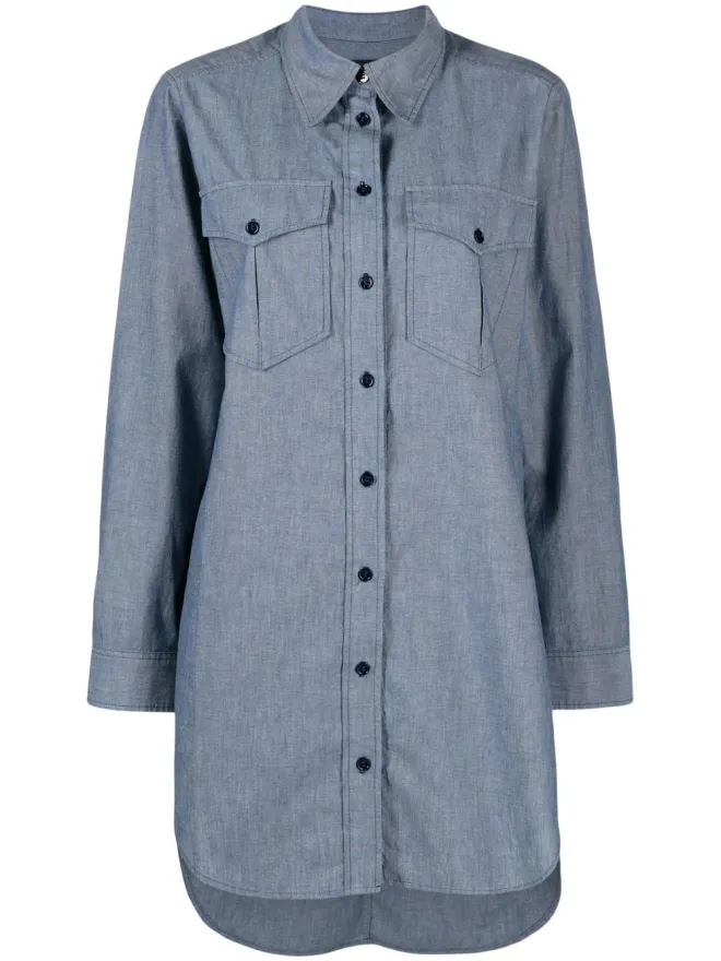 Isabel Marant ISABEL MARANT ブリジット チャンブレー ボタン留め シャツドレスの商品画像