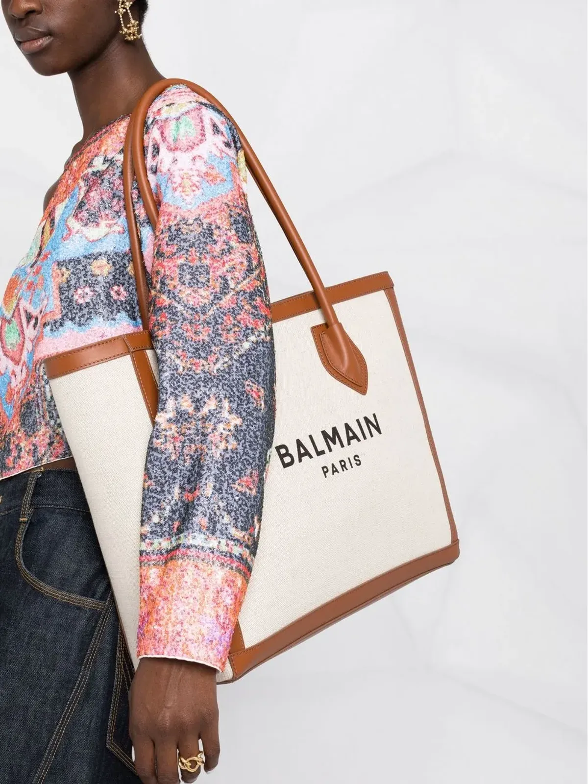 Balmain B-Army ショッパー トートバッグ - 画像3