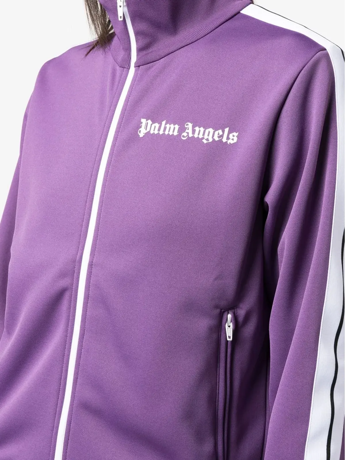 Palm Angels ロゴプリント トラックジャケット - 画像5