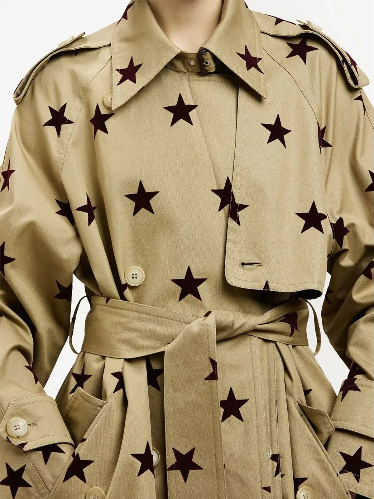 Palm Angels We Are Stars トレンチコート - 画像5