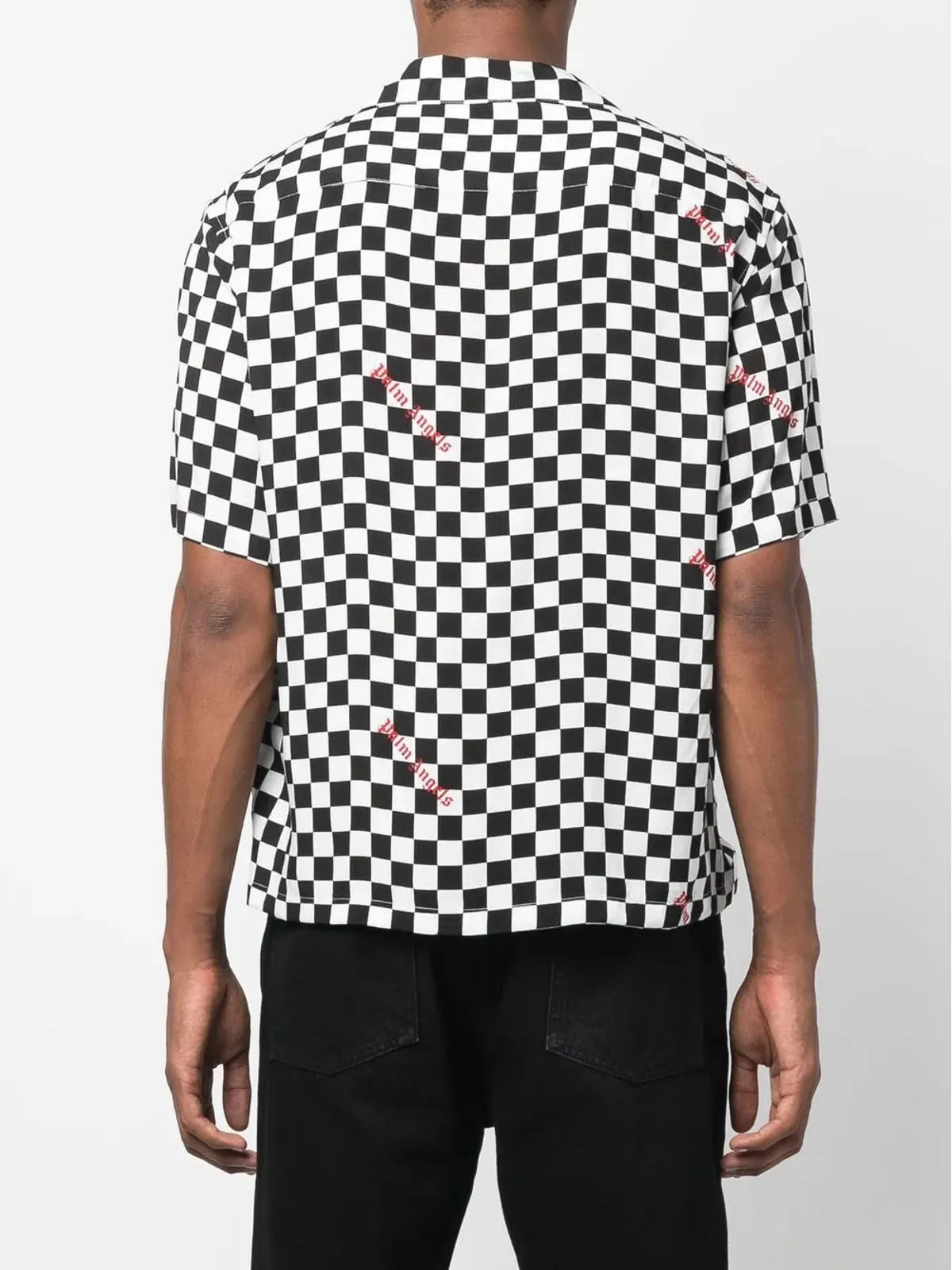 Palm Angels チェッカーボード柄ボウリングシャツ - 画像4