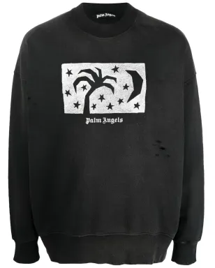 Palm Angels ナイトスカイ ロゴプリント スウェットシャツ - サムネイル1