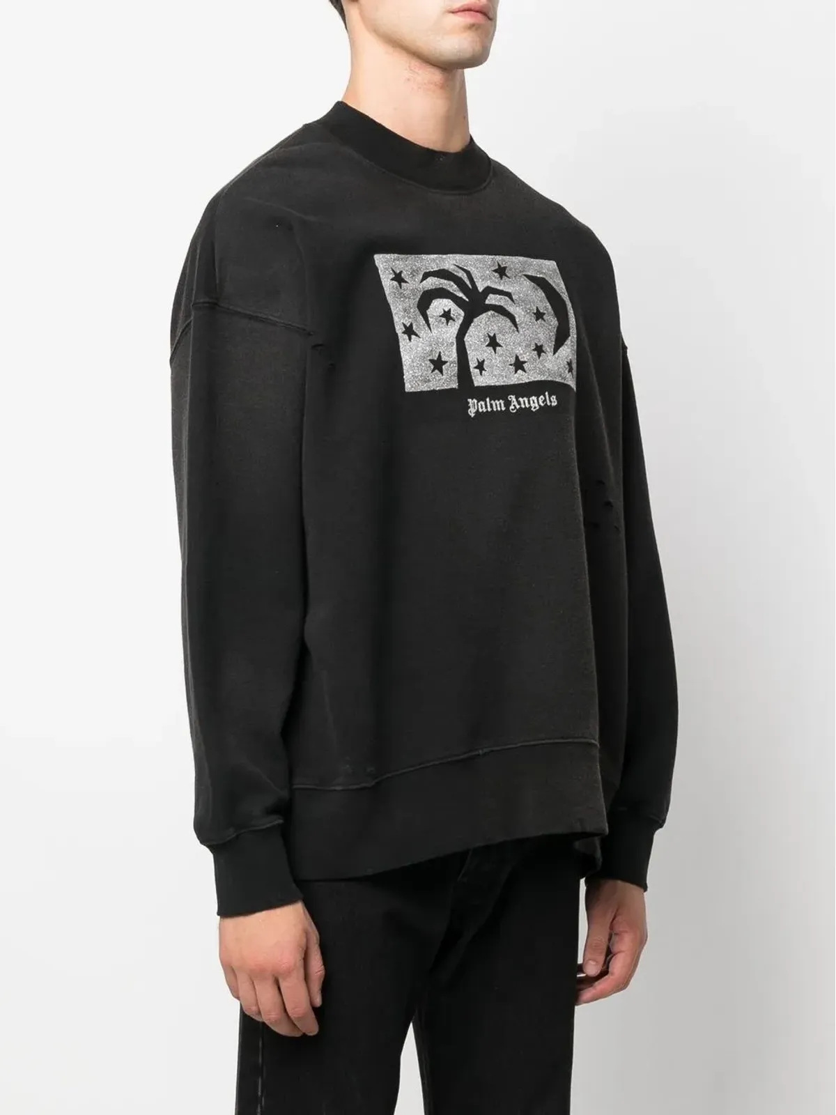 Palm Angels ナイトスカイ ロゴプリント スウェットシャツ - 画像3