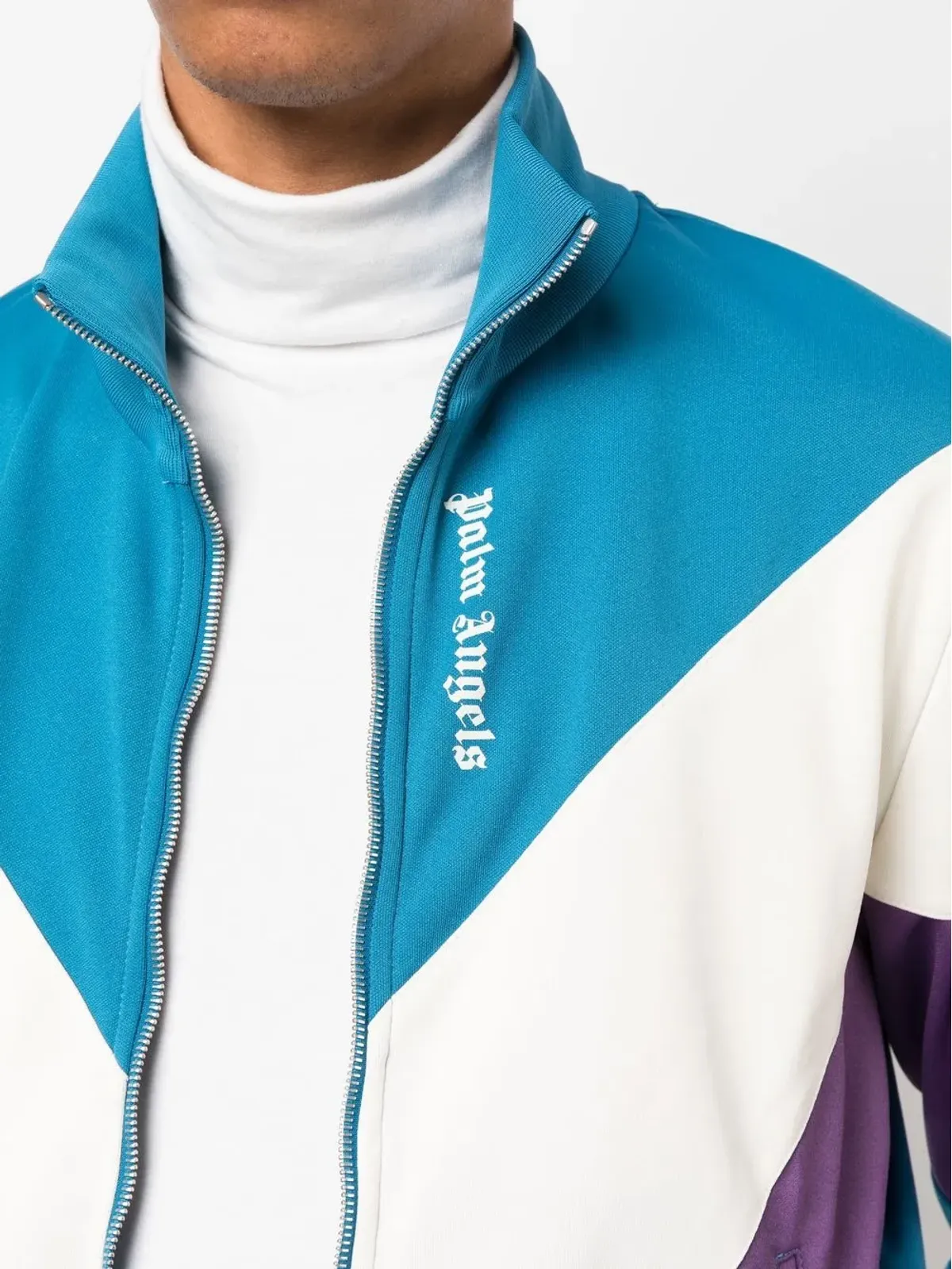 Palm Angels カラーブロック・トラックジャケット - Blue - 画像5