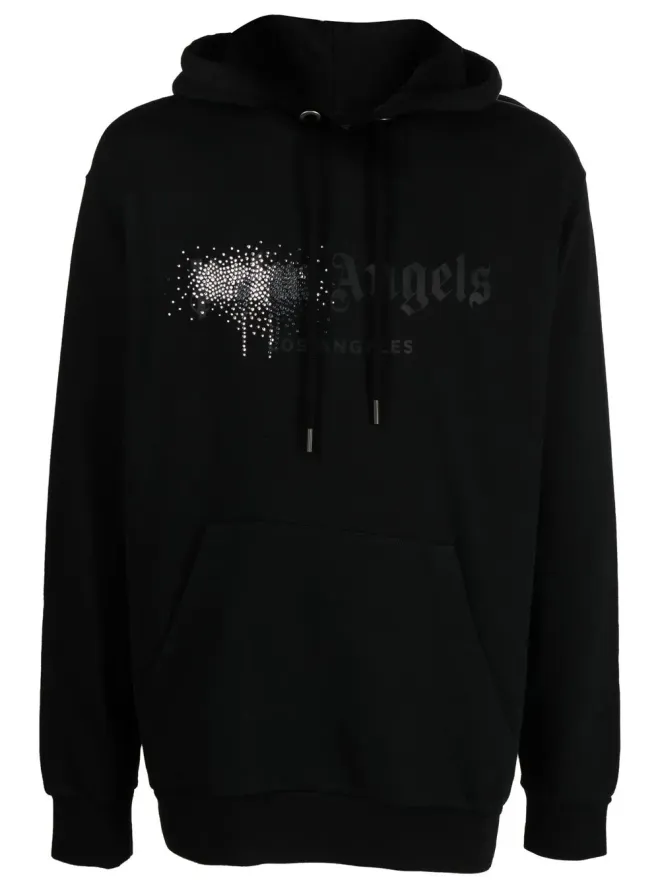 Palm Angels Palm Angels ロゴプリントのフーディー（ラインストーン付き）の商品画像