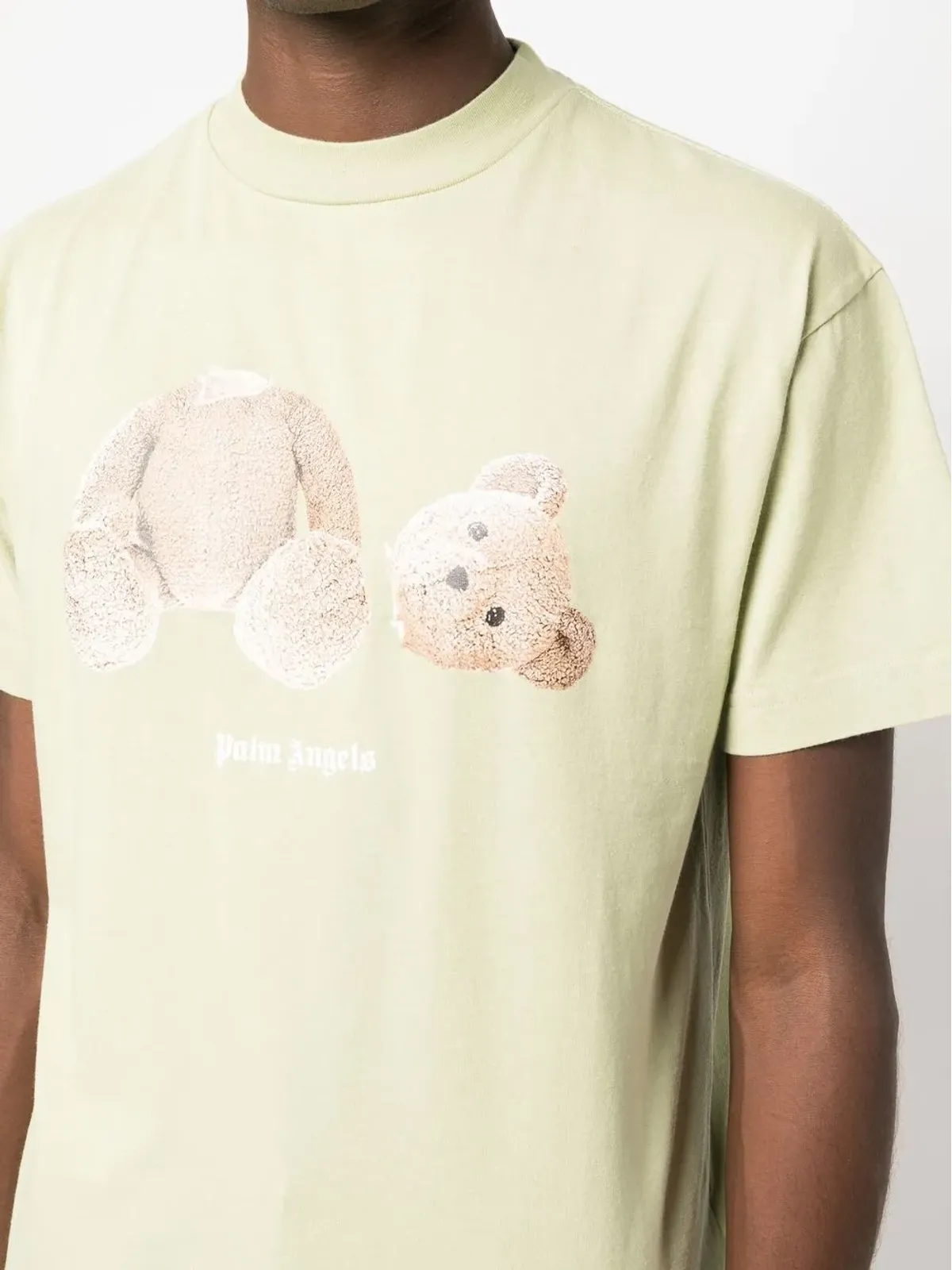 Palm Angels テディベア柄コットンTシャツ - 画像5
