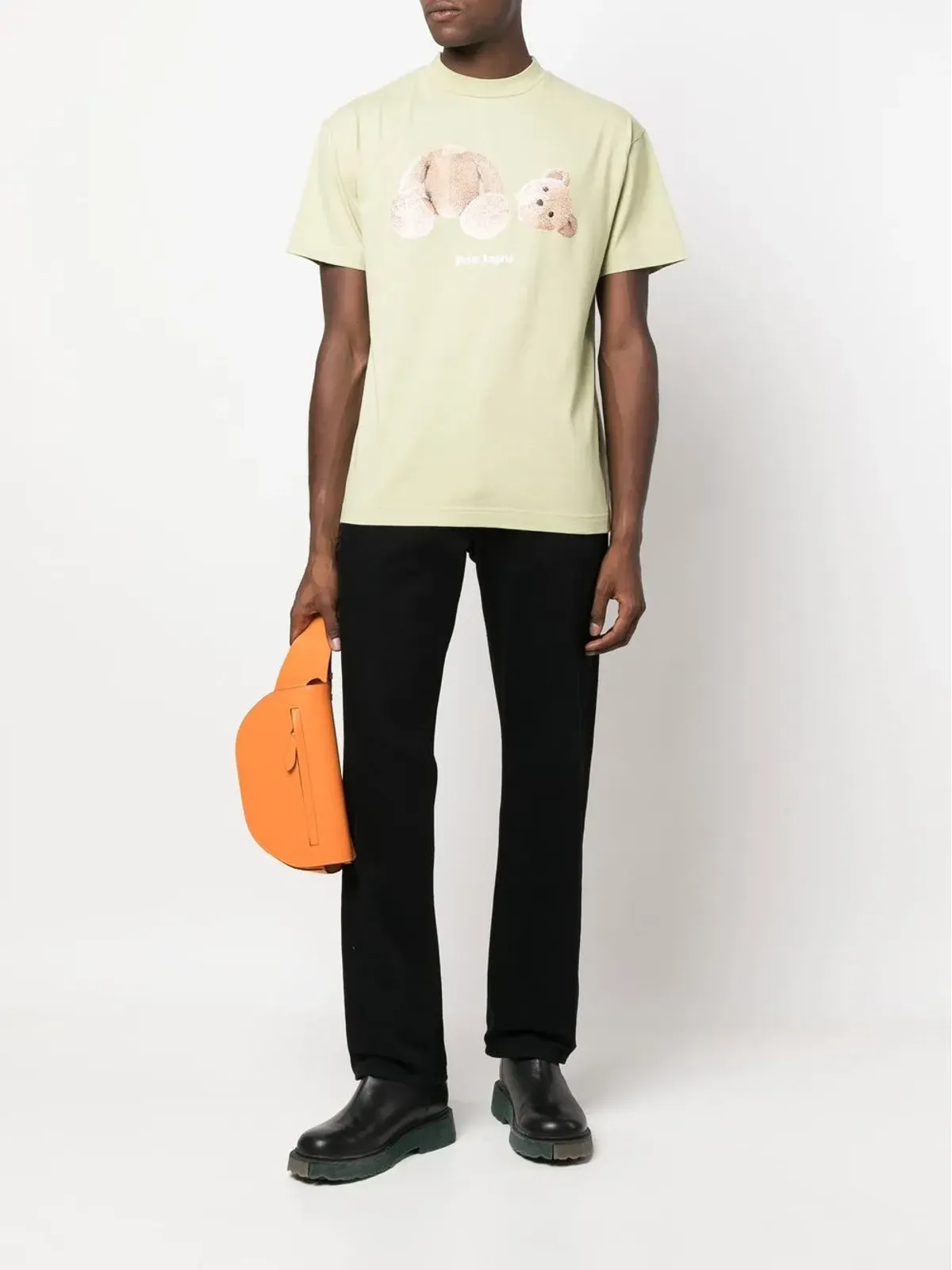 Palm Angels テディベア柄コットンTシャツ - 画像2