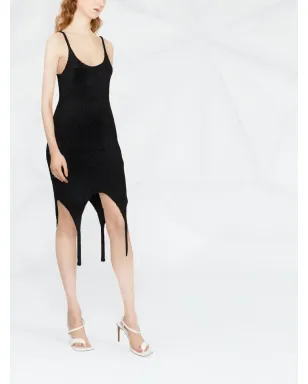 Balmain リブ編みスパゲッティドレス - サムネイル2