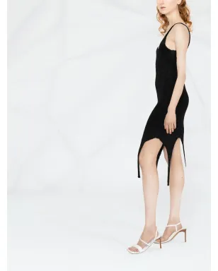 Balmain リブ編みスパゲッティドレス - サムネイル3