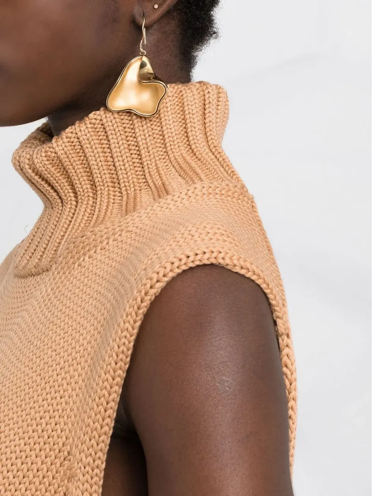 Jil Sander チャンクニット ノースリーブトップ - 画像3
