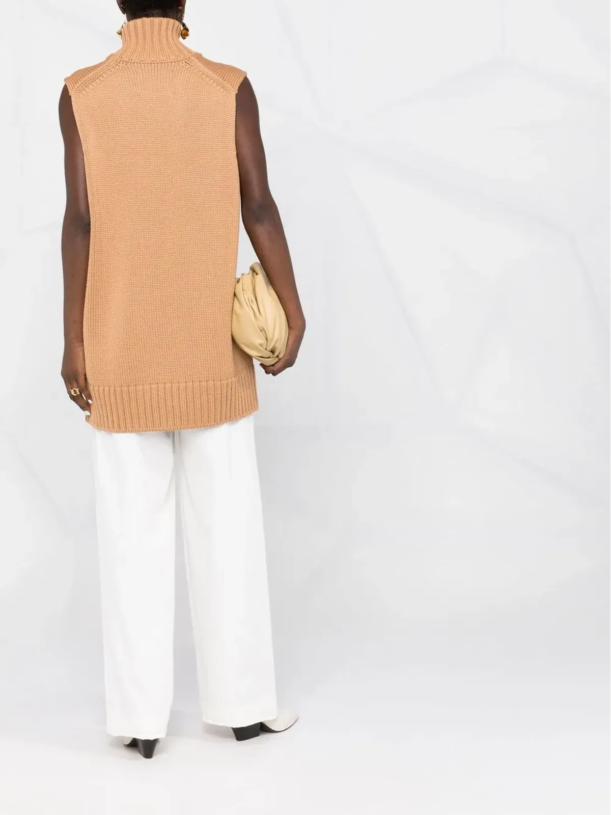 Jil Sander チャンクニット ノースリーブトップ - 画像4