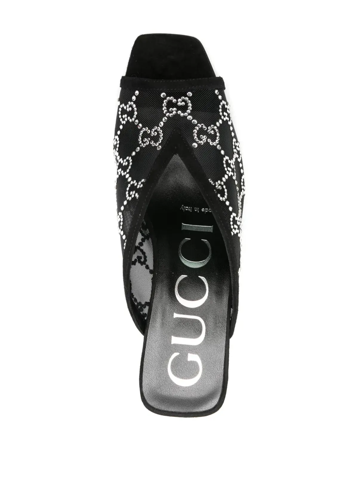 Gucci GGクリスタル装飾サンダル - 画像4