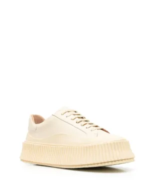 Jil Sander パネルド ローカット レザースニーカー - サムネイル2