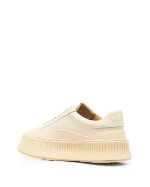 Jil Sander パネルド ローカット レザースニーカー - サムネイル3