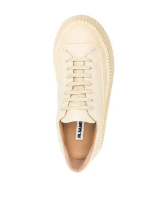 Jil Sander パネルド ローカット レザースニーカー - サムネイル4