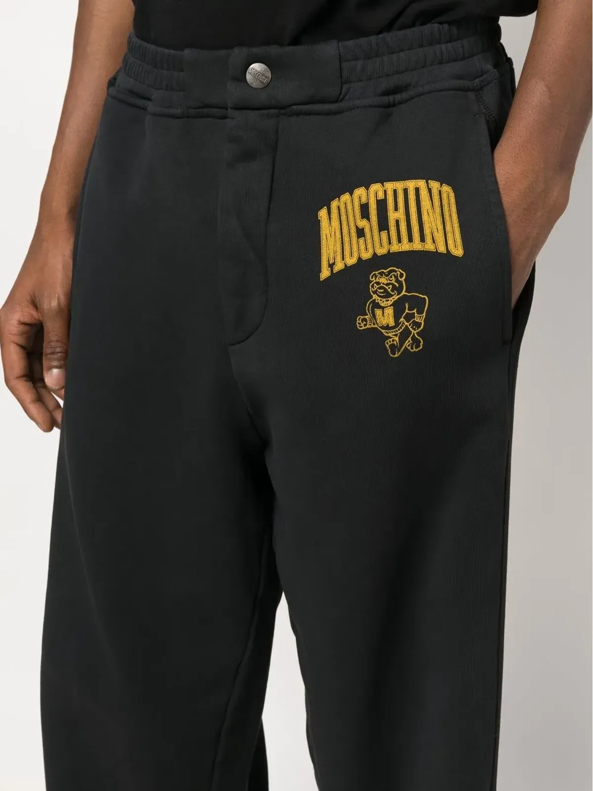 Moschino ロゴプリント コットン スウェットパンツ - 画像5