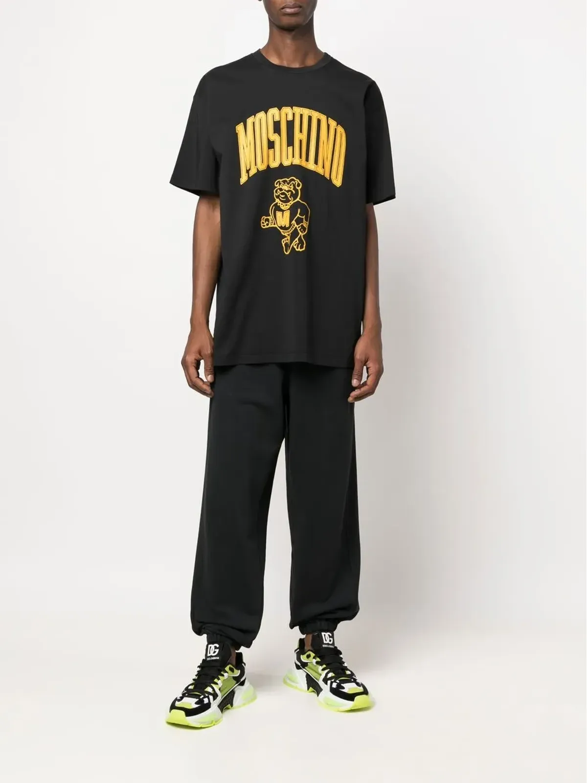 Moschino ロゴプリント コットン スウェットパンツ - 画像2