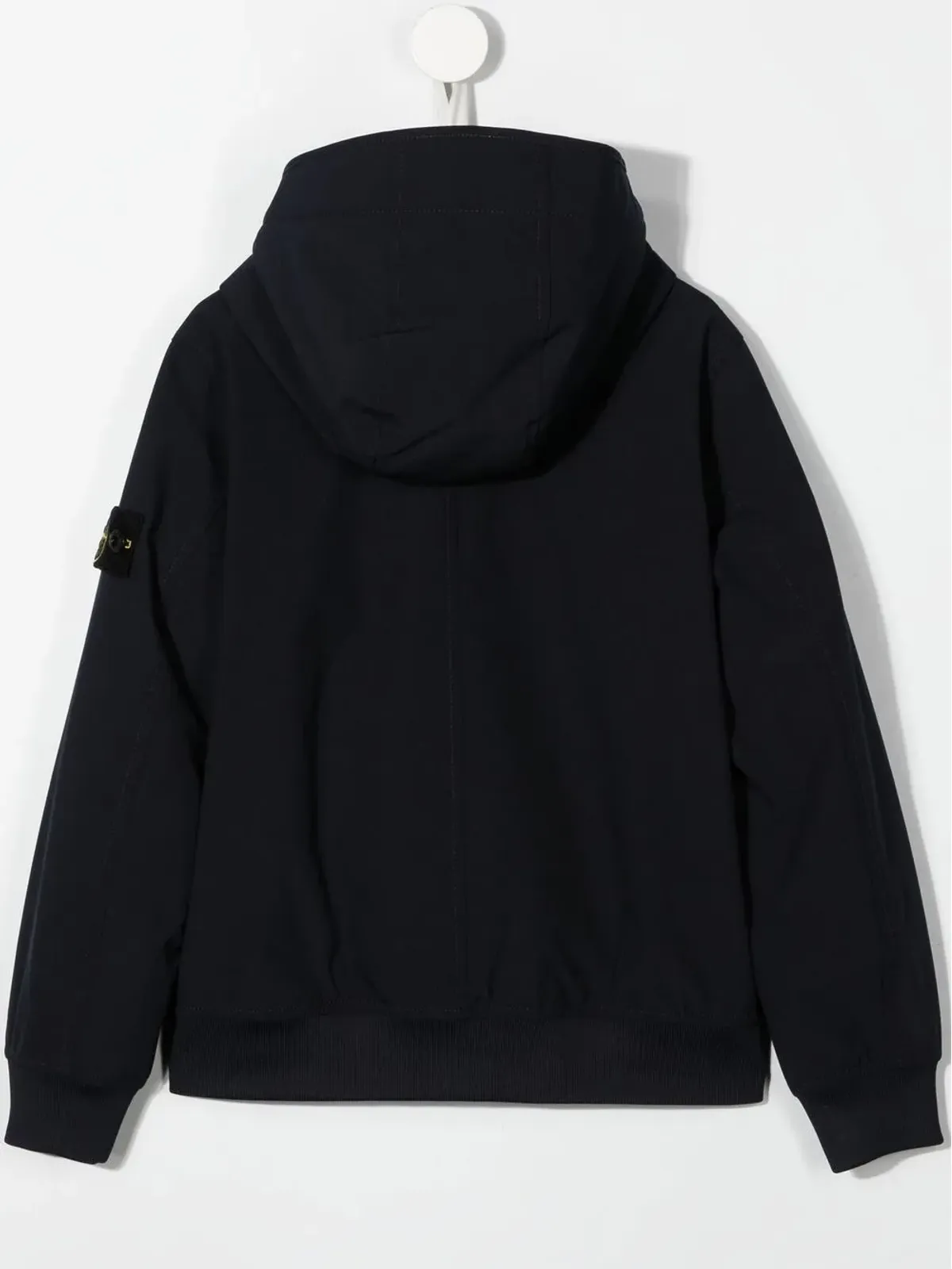 Stone Island Junior ロゴパッチ付きジップジャケット - 画像2