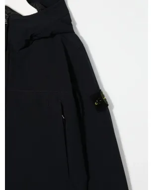 Stone Island Junior ロゴパッチ付きジップジャケット - サムネイル3