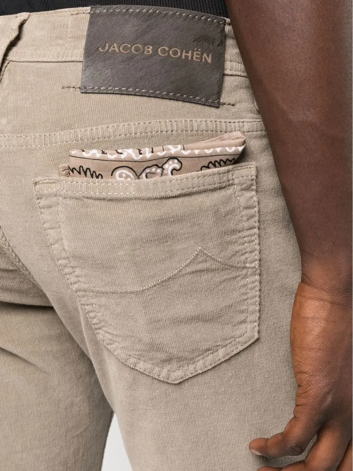 Jacob Cohën スキニー・カット ロゴパッチパンツ - 画像5