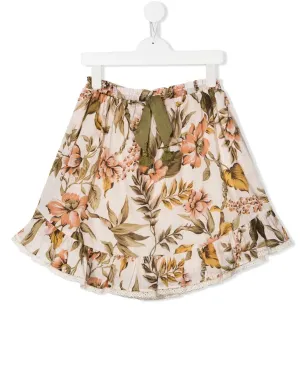ZIMMERMANN Kids Anneke 花柄プリントのフラウンスカート - サムネイル1