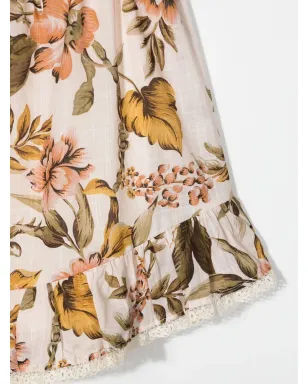 ZIMMERMANN Kids Anneke 花柄プリントのフラウンスカート - サムネイル3