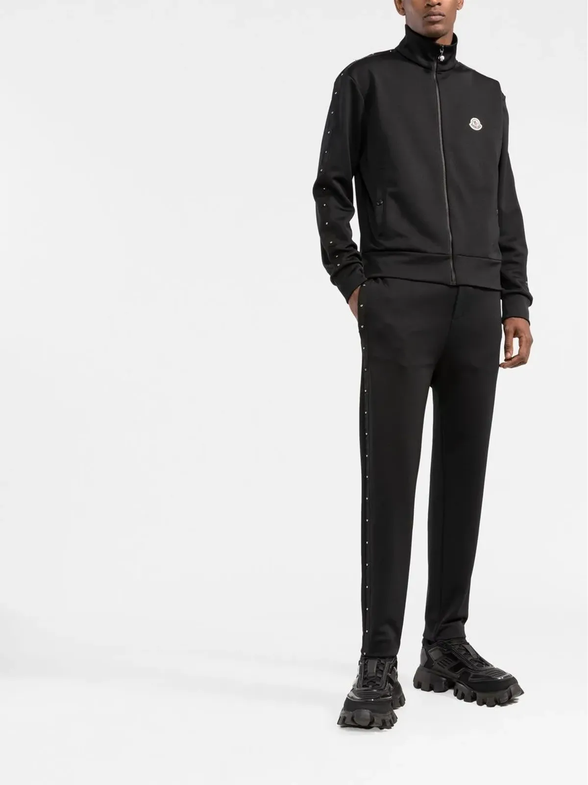 Moncler スタッズ付きドローストリング・トラックパンツ - 画像2