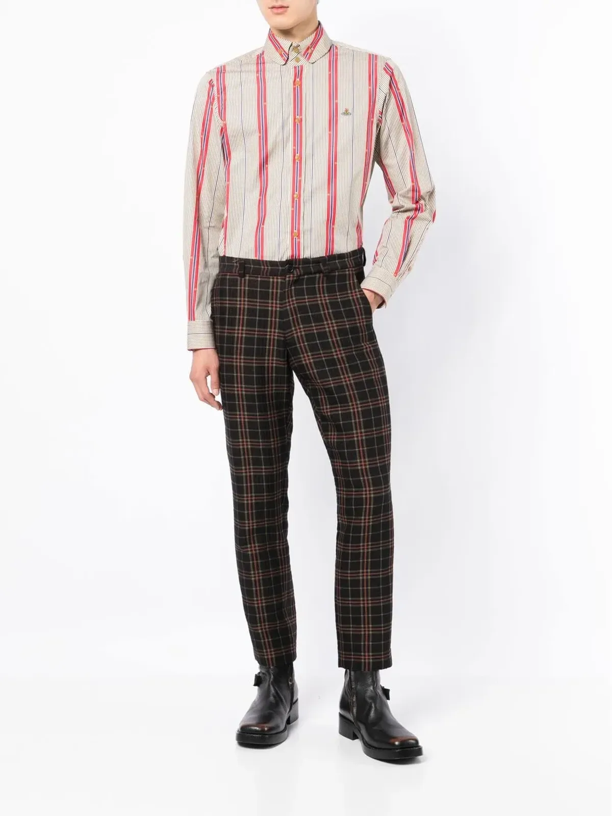 Vivienne Westwood オールオーバー プリント ボタンダウンシャツ - 画像2