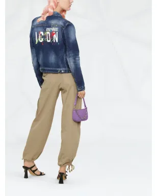 DSQUARED2 アイコン・ペイントスプラター デニムジャケット - サムネイル2