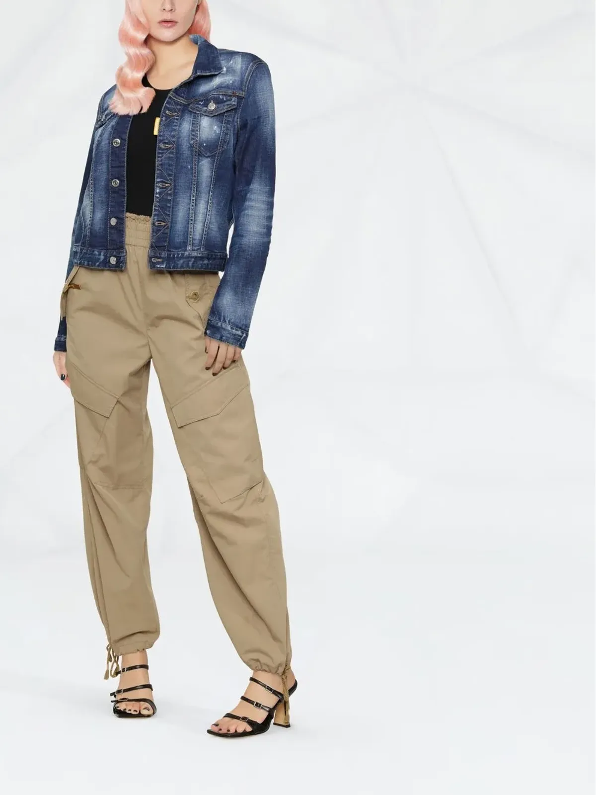 DSQUARED2 アイコン・ペイントスプラター デニムジャケット - 画像4