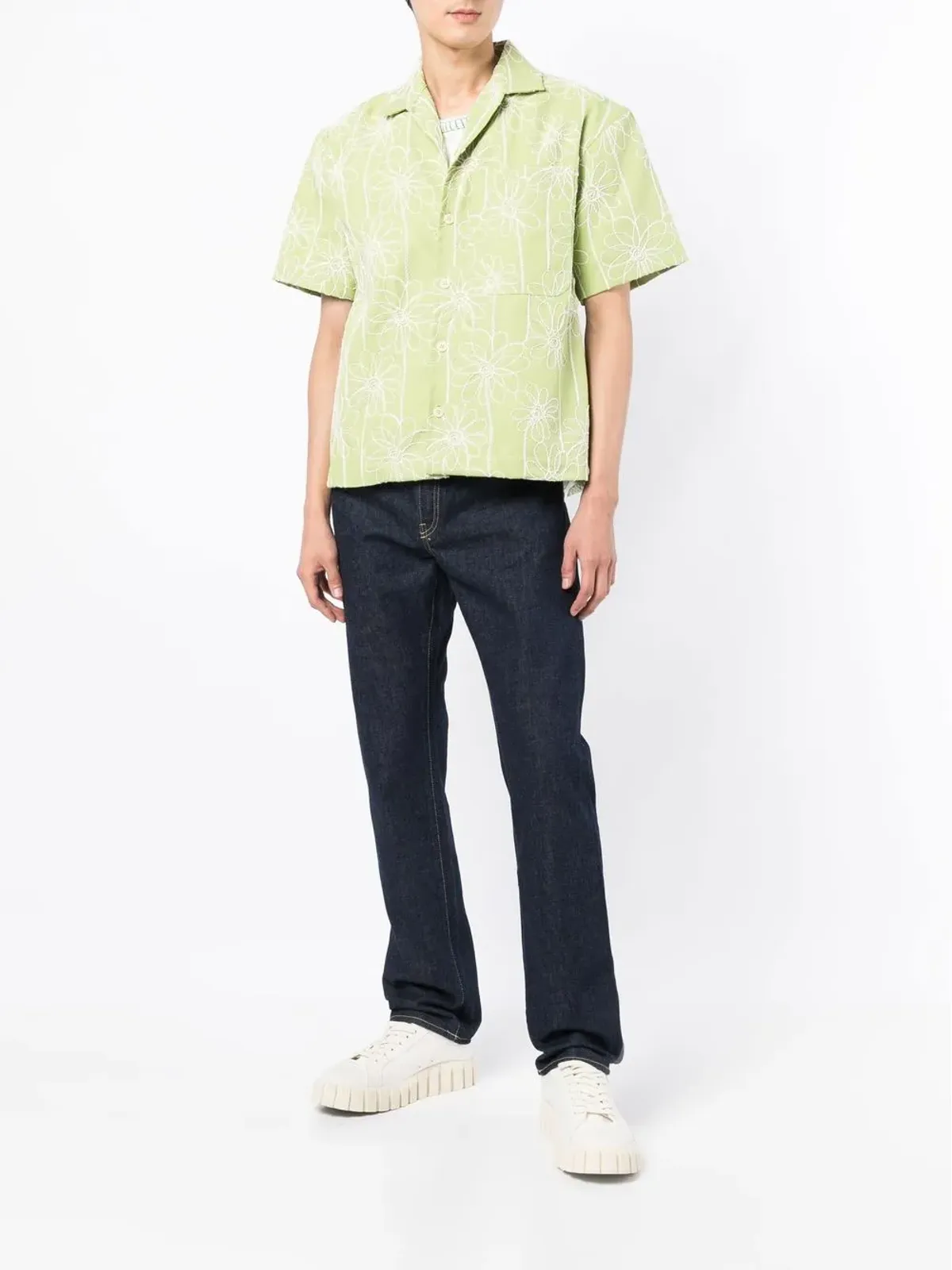 Kenzo リア・ロゴ入りスリムフィットジーンズ - 画像2