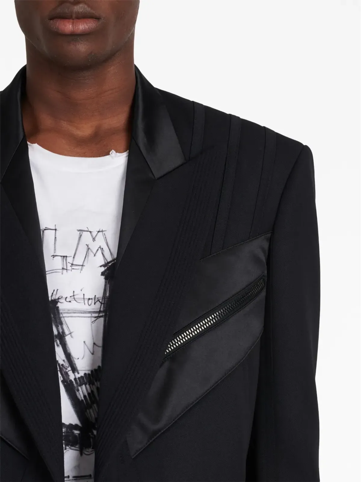 Balmain シングルブレスト ウール テールコート - 画像5