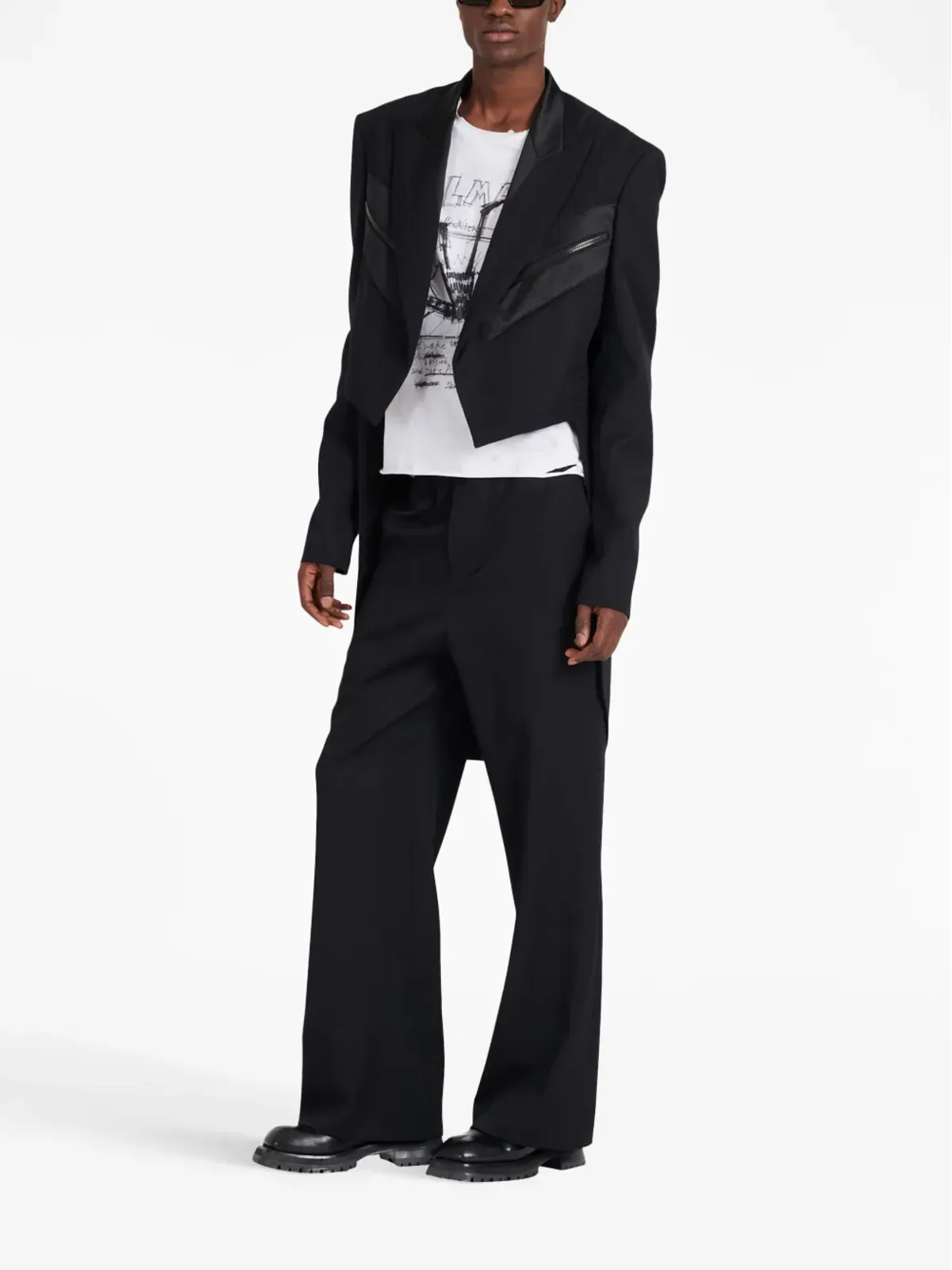 Balmain シングルブレスト ウール テールコート - 画像2
