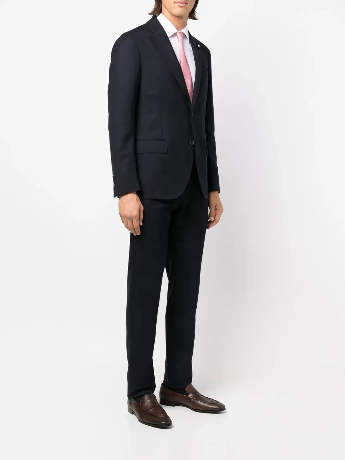 Lardini シングルブレスト・スリムカット・スーツ - 画像3